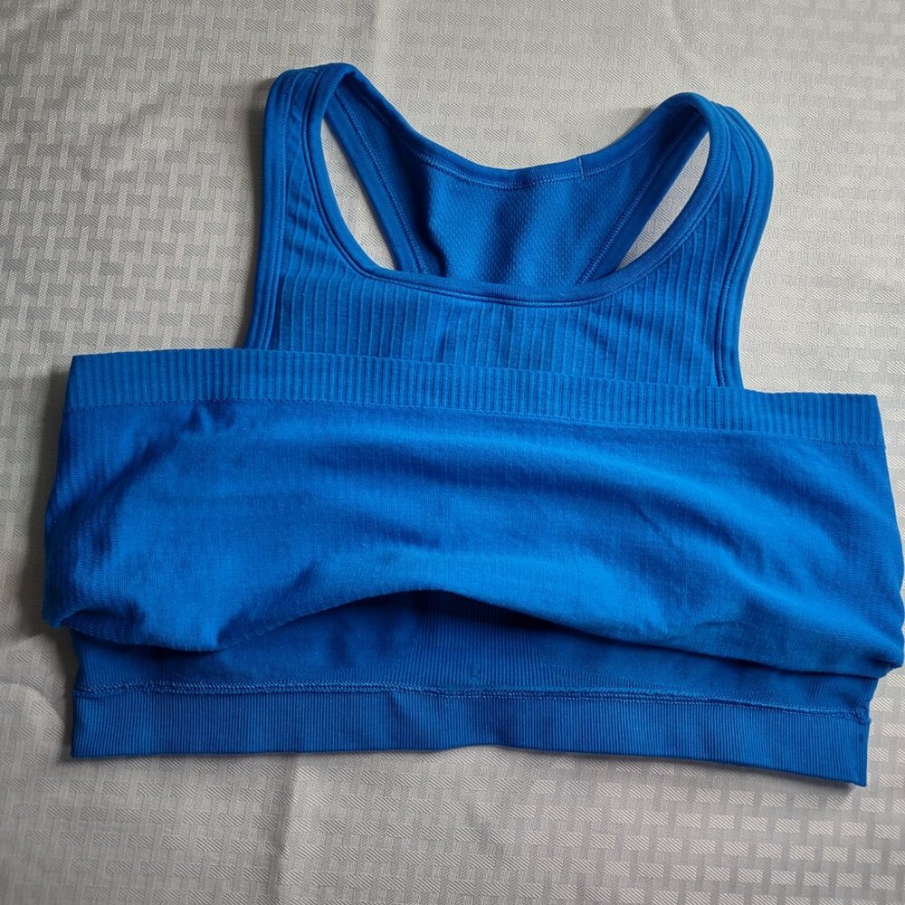 Lululemon Ribbed Racerback Tank – Blue Size 10 - Picture 5 of 6